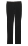 Saint Laurent Pure Wool Trousers In Black