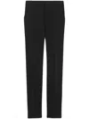 Saint Laurent High-waisted Tailored Trousers In Black