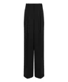 Saint Laurent Grain De Poudre Wool Wide-leg Pants In Black