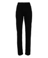 Saint Laurent Vanessa Straight-leg-jeans Mit Hohem Bund In Black