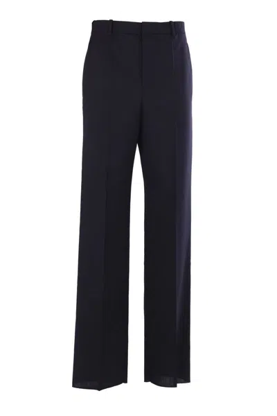 Saint Laurent Trousers In Blue