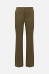 Saint Laurent Trousers In Green