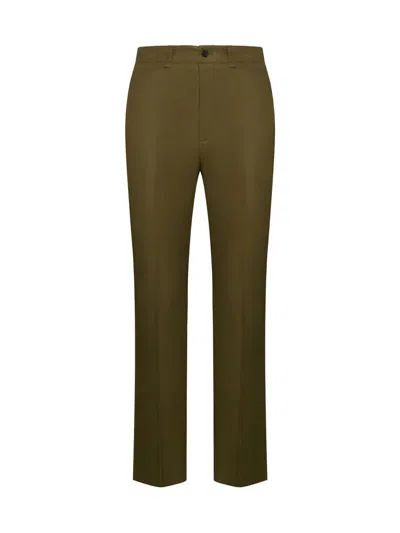 Saint Laurent Trousers In Ecorce