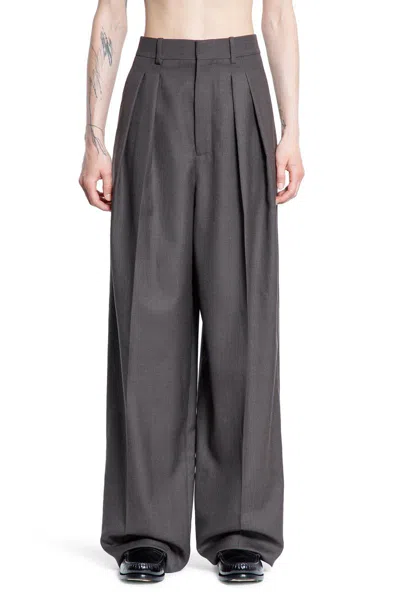 Saint Laurent Trousers In Gray