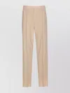 Saint Laurent Trousers With Front Pleats And Back Pockets