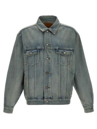 Saint Laurent Denim Trucker Jacket In Blue