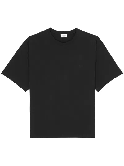 Saint Laurent Tshirt Small Stripe Cassandra In Black