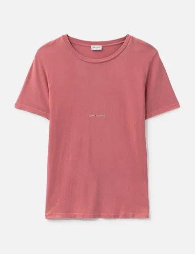 Saint Laurent T-shirt In Pink