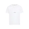 Saint Laurent Logo-print Cotton T-shirt In White