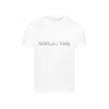Saint Laurent Natural Black Cotton T-shirts And Polos In White