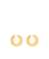 Saint Laurent Tube Hoop Earrings In Metal In Gold