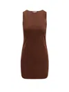 Saint Laurent Stretch Tulle Short Dress