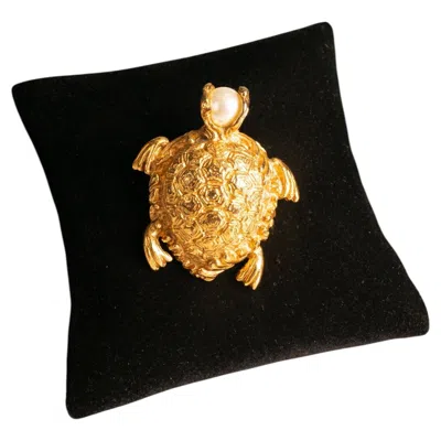 Pre-owned Saint Laurent 'turtle' Brooch By Yves  Circa 1980 In Multiple