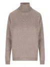 Saint Laurent Turtleneck Sweater In Cashmere In Gray