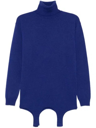 Saint Laurent Turtleneck Garter Cashmere Sweater