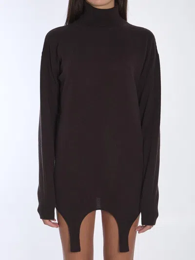 Saint Laurent Turtleneck Garter Sweater