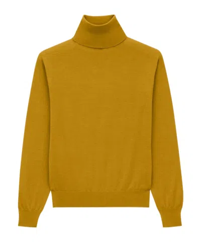 Saint Laurent Turtleneck In Cashmere In Brown