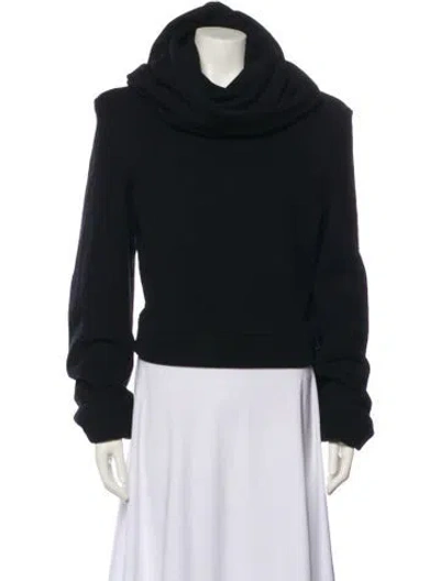 Pre-owned Saint Laurent Turtleneck Long Sleeve Sweatshirt In Black