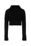 Saint Laurent Turtleneck Long-sleeved Jumper In Noir