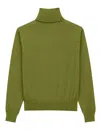 Saint Laurent Pull Col Roule Clothing In Green