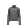 Saint Laurent Brushed Sweater In Gray
