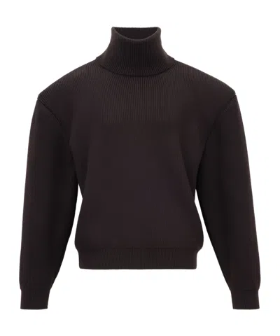 Saint Laurent Turtleneck Sweater In Black