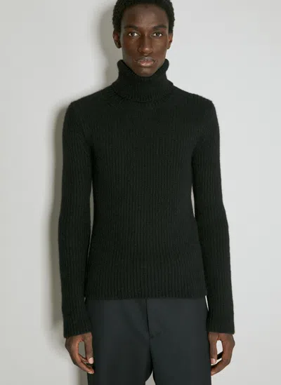 Saint Laurent Turtleneck Sweater In Black