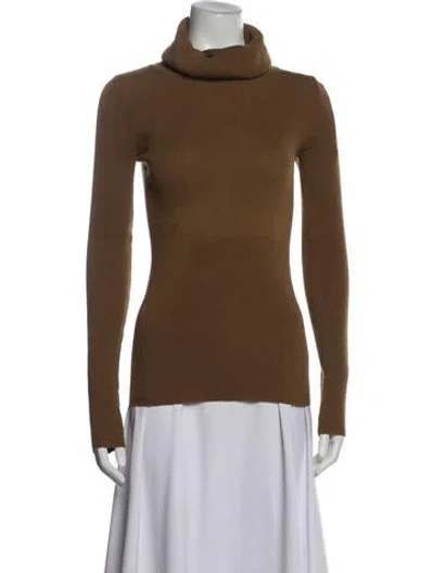 Pre-owned Saint Laurent Turtleneck Sweater In Brown