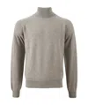 Saint Laurent Turtleneck Sweater In Gray