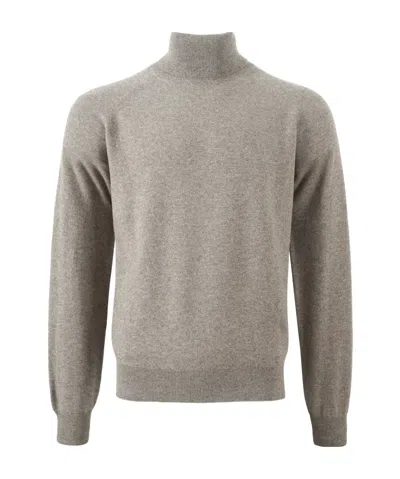 Saint Laurent Turtleneck Sweater In Gray