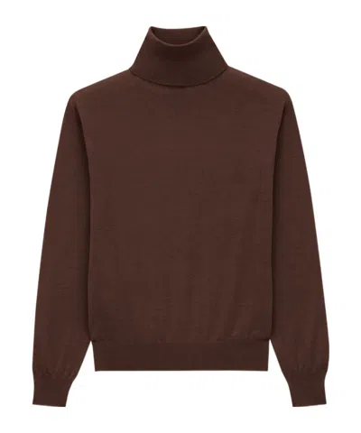 SAINT LAURENT TURTLENECK SWEATER IN CASHMERE, WOOL AND SILK