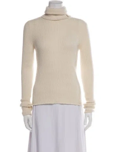Pre-owned Saint Laurent Turtleneck Sweater In Neutrals