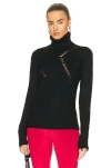 Saint Laurent Turtleneck Sweater In Noir