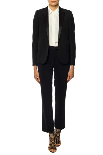 Saint Laurent Tuxedo Blazer In Black