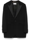 Saint Laurent Tuxedo Blazer In Black