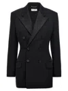 Saint Laurent Tuxedo Jacket In Black