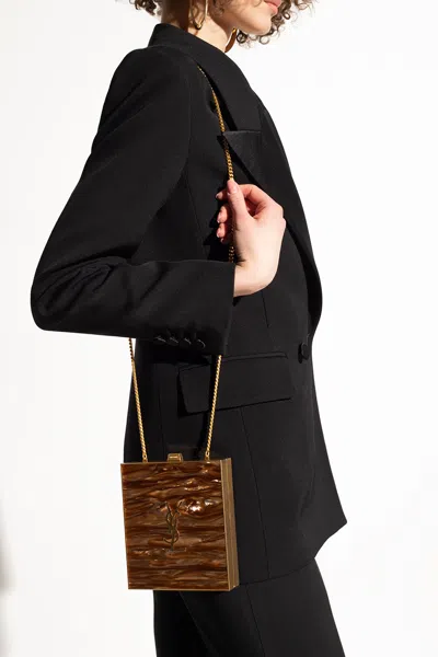 Saint Laurent ‘tuxedo Box' Shoulder Bag In Brown