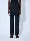 Saint Laurent Tuxedo High Rise Pants In Black