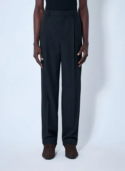 Saint Laurent Tuxedo High Rise Pants In Black