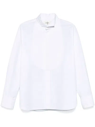 Saint Laurent Tuxedo Shirt In White