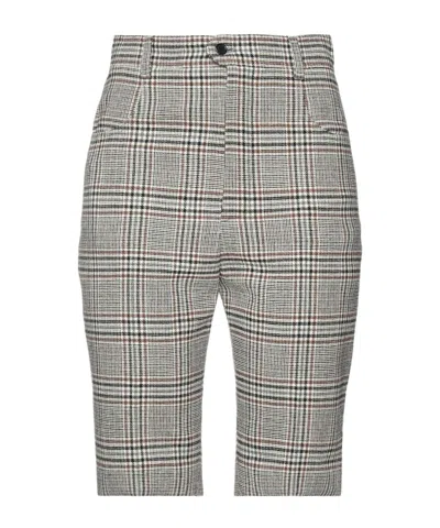 Saint Laurent Tweed Shorts In Gray