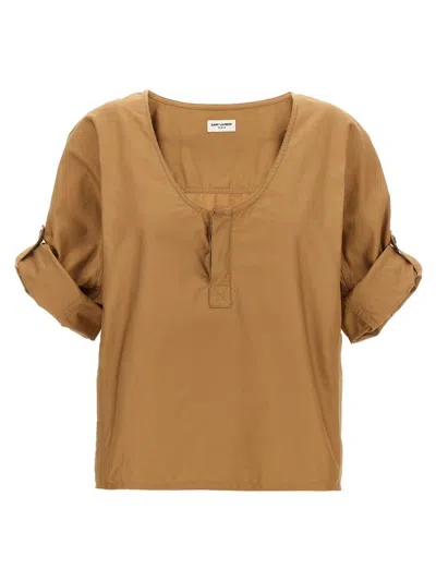 Saint Laurent Twill Blouse