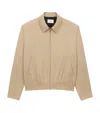 Saint Laurent Cotton Serge Short Jacket In Neutral