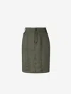 Saint Laurent Button Detailed Pencil Skirt