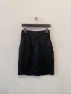 Saint Laurent Twill-weave Mini Skirt In Black