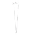 Saint Laurent Cassandre Ring Necklace In Metal In Silver