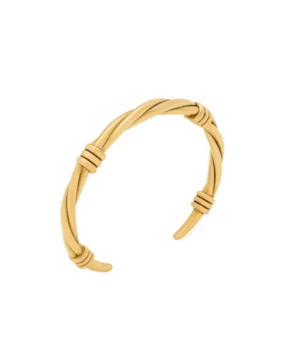 Saint Laurent Twist Cuff In White