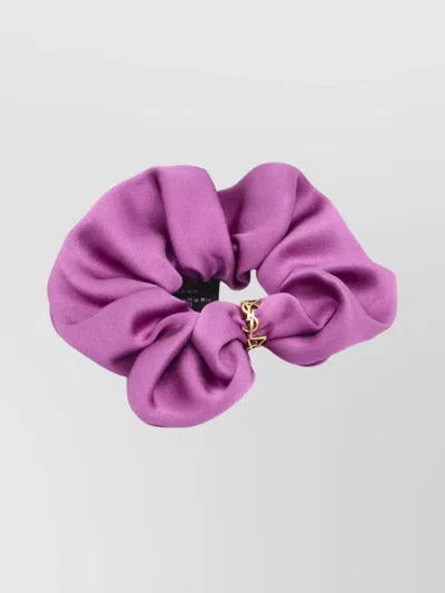 Saint Laurent Twisted Silk Hair Ring Accessory