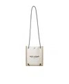 Saint Laurent Two-tone Canvas Backpack In White