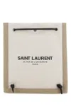 Saint Laurent Twotone Canvas Universit Rossbody Bag In Powder